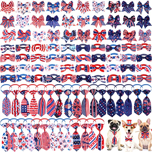 100-teiliges Hundehalsband-Set mit Fliege zum Unabhängigkeitstag, inklusive Hundehalsbändern und Hundefliege, verstellbare Hundeschleifen, für kleine und mittelgroße Hunde 100-teiliges Hundehalsband-Set mit Fliege zum Unabhängigkeitstag, inklusive Hundehalsbändern und Hundefliege, verstellbare Hundeschleifen, für kleine und mittelgroße Hunde von Reginary
