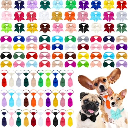 Reginary 100-teiliges Hundehalsband-Set mit 40 Hunde-Krawatten und 30 Welpenfliegen, 30 Kragenblumen, verstellbare Haustier-Krawatten, Fellpflege für kleine, mittelgroße Katzen und Haustiere Reginary 100-teiliges Hundehalsband-Set mit 40 Hunde-Krawatten und 30 Welpenfliegen, 30 Kragenblumen, verstellbare Haustier-Krawatten, Fellpflege für kleine, mittelgroße Katzen und Haustiere von Reginary