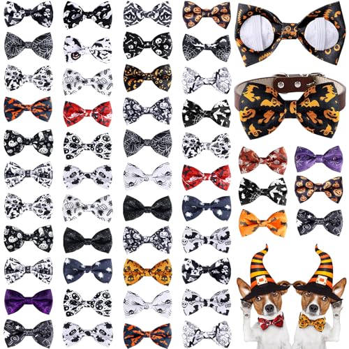 Reginary 50 Stück Hunde-Fliegen, Haustierhalsband, Schleife, Welpenhalsband, Befestigung mit Gummibändern für kleine, mittelgroße Katzen, Haustierpflege, Charms, Zubehör, Hochzeit, Geburtstag, Anlass Reginary 50 Stück Hunde-Fliegen, Haustierhalsband, Schleife, Welpenhalsband, Befestigung mit Gummibändern für kleine, mittelgroße Katzen, Haustierpflege, Charms, Zubehör, Hochzeit, Geburtstag, Anlass von Reginary