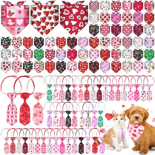 Reginary Hundehalstücher zum Valentinstag, verstellbar, waschbar, Haustier-Dreieck, Rot, Rosa, Herz, Größe M, für kleine Haustiere, Schals, Kostüme, Lätzchen für Urlaub, Geburtstag, Geschenk, 108 Reginary Hundehalstücher zum Valentinstag, verstellbar, waschbar, Haustier-Dreieck, Rot, Rosa, Herz, Größe M, für kleine Haustiere, Schals, Kostüme, Lätzchen für Urlaub, Geburtstag, Geschenk, 108 von Reginary