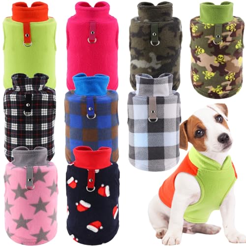 Reginary Hundepullover aus Fleece, mit Ring für die Leine, weich, warm, für den Winter, Größe L, Hell, 10 Stück Reginary Hundepullover aus Fleece, mit Ring für die Leine, weich, warm, für den Winter, Größe L, Hell, 10 Stück von Reginary