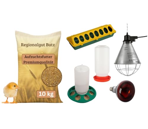 Aufzuchtsfutter 15 Kg für Küken, Premiumqualität für Hühner, Fasane, Wachteln, Enten, Puten, Gänse... (Aufzuchtsset) (Aufzuchtsset) von Regionalgut Butz