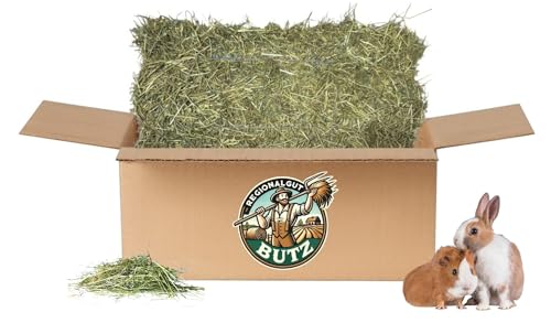 Heuballen 14 kg (1. Schnitt) für Kaninchen, Meerschweinchen, Pferde, Schafe aus eigener Herstellung, Ernte 2024 von Regionalgut Butz