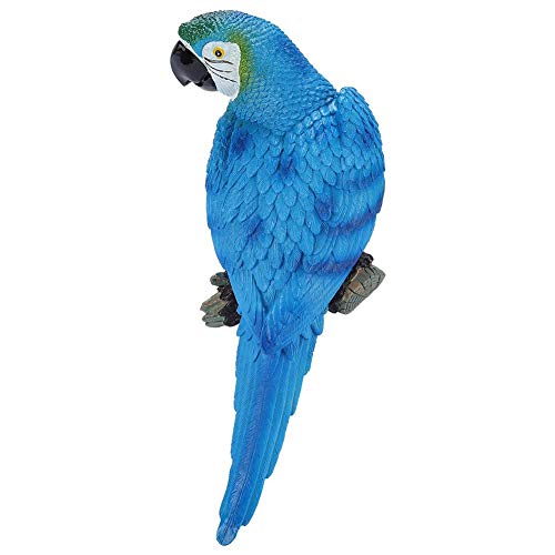 Lebensechte Vogel Ornament Figur Papagei Modell - Harz Lebensechte Vogel Ornament Figur Papagei Modell Spielzeug Garten Skulptur Wanddekoration(blau rechts) von Regun