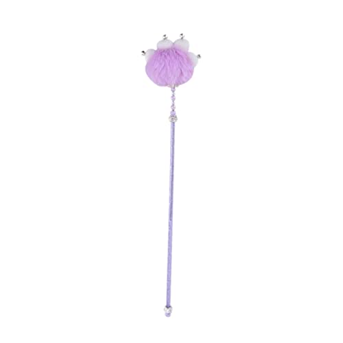 Katzen-Teaser-Stick, Kunstkristall-Griff, Erholung, weicher Haarball, klingende Glocke, Katzenpfotenform, lindert Stress, Pelz, interaktives Haustier Katzen-Teaser-Stick, Kunstkristall-Griff, Erholung, weicher Haarball, klingende Glocke, Katzenpfotenform, lindert Stress, Pelz, interaktives Haustier von Reheyre