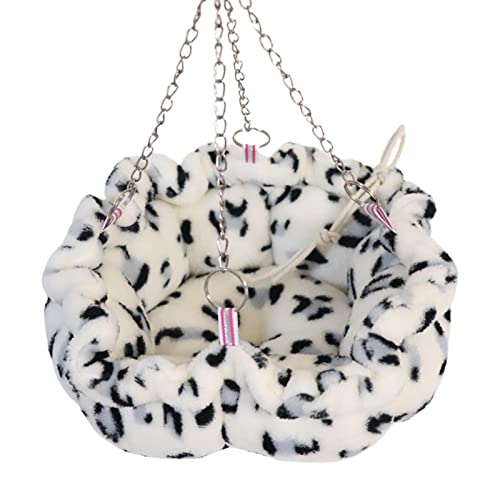 Reheyre Pet Small Animal Hanging Hammock, Small Pet Cage Hammock, Guinea Pig Rat Hamster Hanging Hammock, Pet Hamster Hanging Toy for Frettchen Papagei Rat Chinchilla White von Reheyre