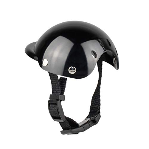 Rehomy Haustier-Helm, Mütze, lustiger cooler Kunststoff-Motorradhelm für Katzen, kleine, mittelgroße Hunde von Rehomy