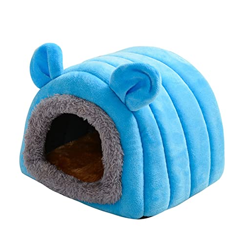 Rehomy Meerschweinchenbett Kaninchen-Versteck Warm Fleece Kuscheltasse waschbar Winter Schlafhaus für kleine Haustiere/Frettchen/Chinchilla/Häschen von Rehomy