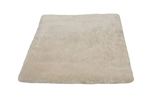 Reissner Lammfelle SIKI-VF Schaffell Sitzkissen Vollfell Qualität (Rollstuhlauflage Katzenbett) VF 40x40cm beige perl von Reissner Lammfelle