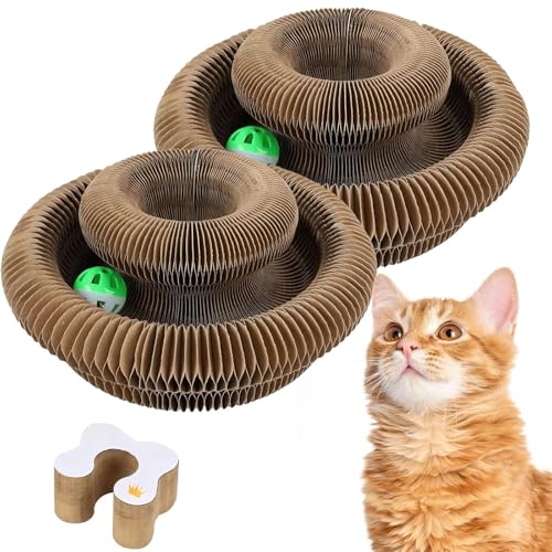 Kratzkokon für Katzen Interaktiver Katzenkratzbaum mit Langlebigem, Wendbarem Design für Alle Größen (2 Stück) von Reiteag
