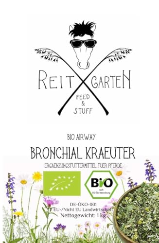 Reitgarten´s Bio Airway - Bronchial Kräuter 1 kg Pferd Kräuter Futter garantiert ohne Zusätze Kräutermischung Organic Herbs von Reitgarten