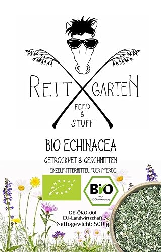 Reitgarten´s Bio Echinacea getrocknet & geschnitten 500 g Pferd Kräuter garantiert ohne Zusatzstoffe von Reitgarten
