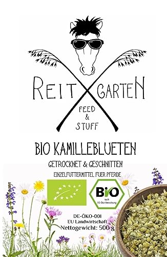 Reitgarten´s Bio Kamilleblüten getrocknet 500 g Pferd Kräuter Futter Kamille Herb Pferdefutter Organic von Reitgarten