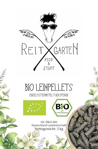 Reitgarten´s Bio Leinpellets 3 kg Pferd Futter Fellwechsel von Reitgarten