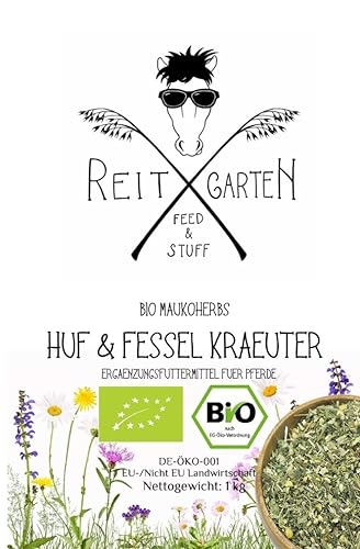 Reitgarten´s Bio Maukoherb - Huf & Fessel Kräuter Pferd Kräuter Futter garantiert ohne Zusätze Kräutermischung Herbs Organic von Reitgarten