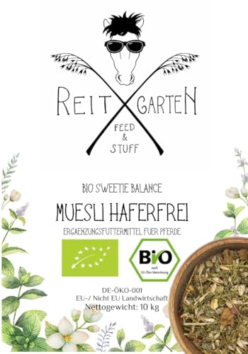 Reitgarten´s Bio Sweetie Balance - Müsli Haferfrei 10 kg Pferd Horse Organic Bio Pferdefutter Kraftfutter von Reitgarten