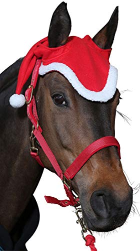 3Horses Pferde Weihnachtsmütze Ohrenhaube rot/weiß Weihnachten-Nikolaus Pferdekopfkappe 3Horses Pferde Weihnachtsmütze Ohrenhaube rot/weiß Weihnachten-Nikolaus Pferdekopfkappe von Reitsport Amesbichler