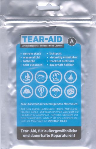 Amesbichler Waldhausen Reparaturset Tear AID (A) für Pferdedecken, Kunststoff Sättel, Bergsport, Camping und Outdoor, Wassersport, Zelte -bei Rissen und Löchern von Reitsport Amesbichler