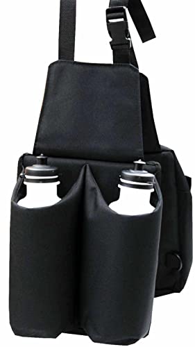 Amesbichler Reitsport AMKA Packtasche Nylon mit 2 Flaschenhaltern Satteltasche Packtasche Satteltasche Westernsattel schwarz von Amesbichler Reitsport