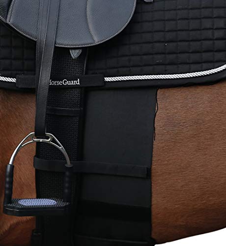 Sporenschutz für das Pferd, elastisch, schwarz, Gr. Vollblut | Horse Sensitive Bandage - Spur Protector von HorseGuard