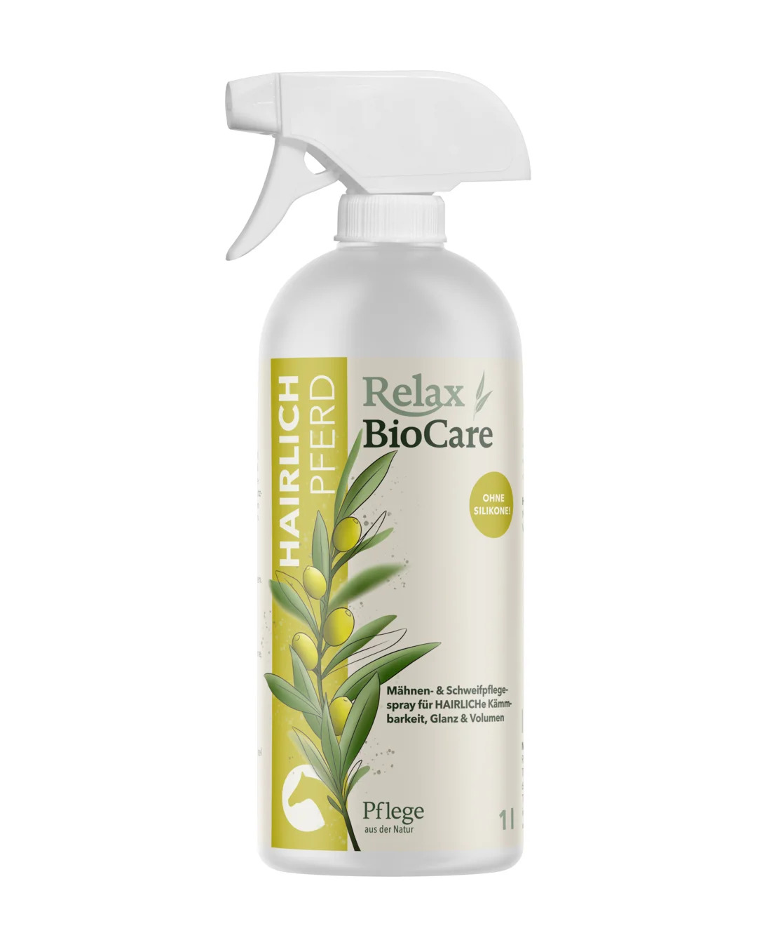 Relax Biocare Hairlich Mähnen- & Schweifspray 1L Ohne Silikone Relax Biocare Hairlich Mähnen- & Schweifspray 1L Ohne Silikone von Relax Biocare
