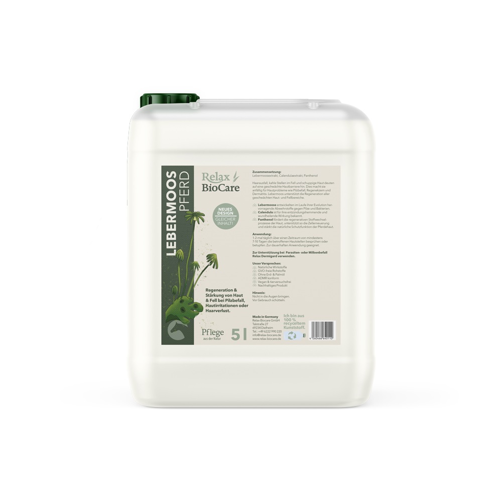 Relax Biocare Lebermoos 5000 ml gesunde Haut & glänzendes Fell von Relax Biocare