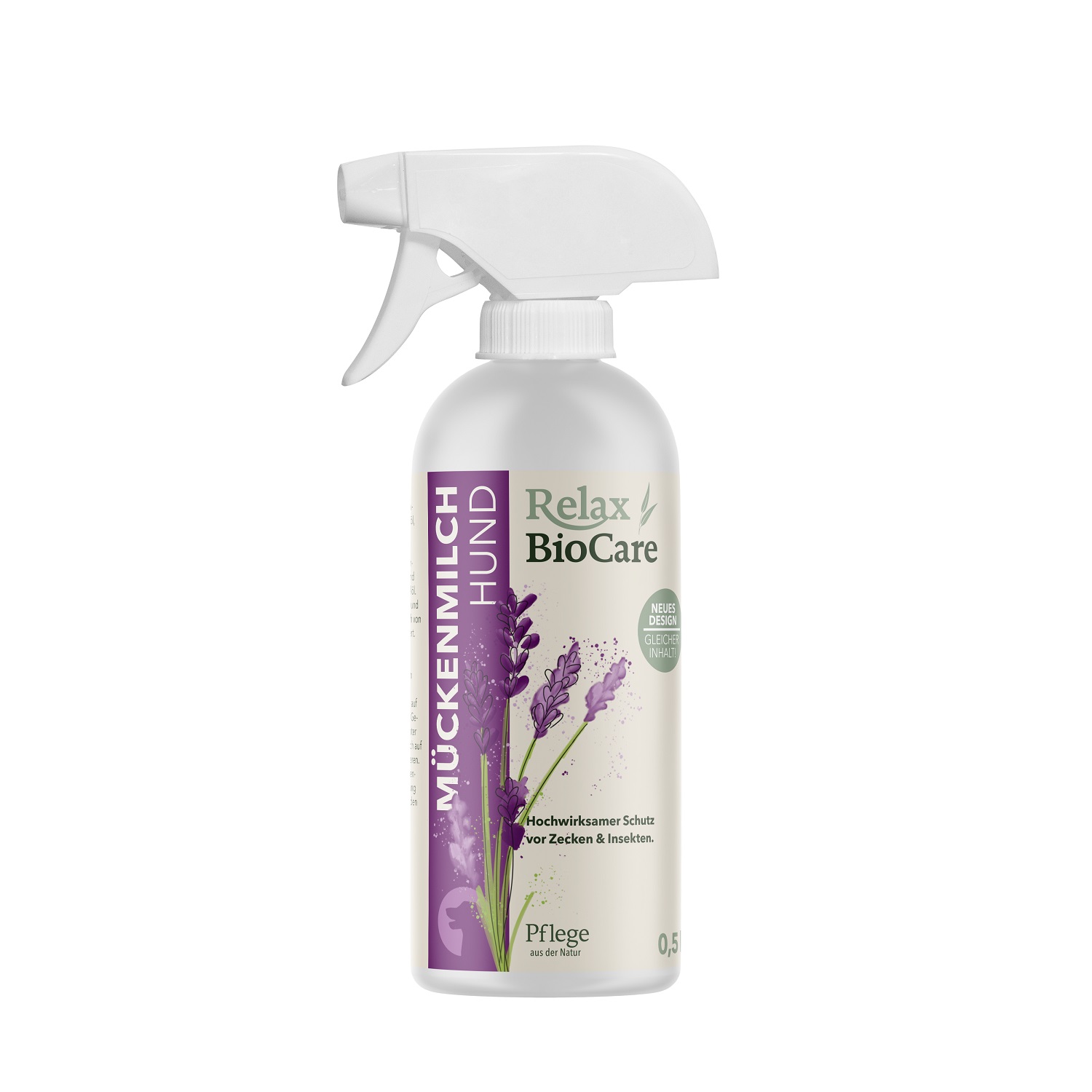 Relax Biocare Mückenmilch Hund 500ml  Hochwirksam gegen Zecken & Insekten von Relax Biocare