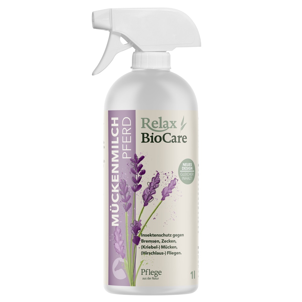 Relax Biocare Mückenmilch Pferd 1L - unser Testsieger - von Relax Biocare