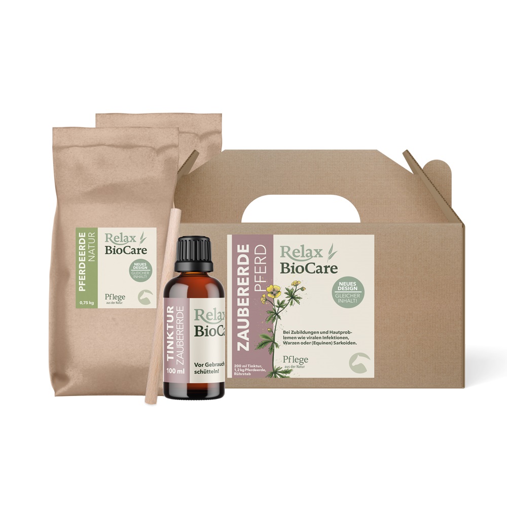 Relax Biocare Zaubererde Pferd 1,2kg Zur Abdeckung von Hautveränderungen Relax Biocare Zaubererde Pferd 1,2kg Zur Abdeckung von Hautveränderungen von Relax Biocare