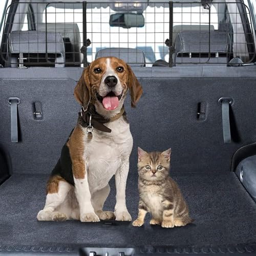 Relax World Universal ausziehbares Trenngitter für Hunde, 91 – 152 x 30 cm, verstellbares Trenngitter für Hunde, Trenngitter mit Befestigung an der Kopfstütze von Relax World