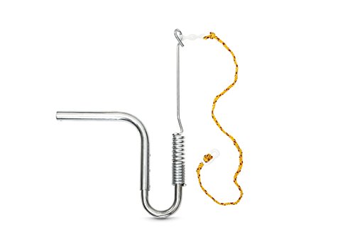Relaxdays Fahrradleine mit Federpuffer, Abstandhalter, für Hunde, verstellbar, H x B x T: 47 x 21,5 x 5 cm, silber-gelb von Relaxdays