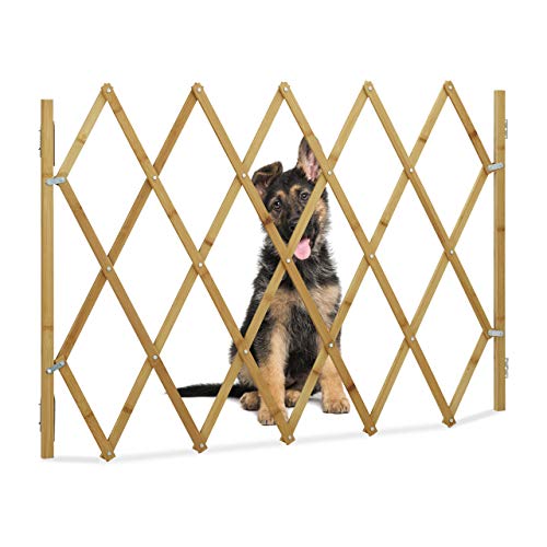 Relaxdays Hundeabsperrgitter, Schutzgitter für Tür & Treppe, Scherengitter ausziehbar bis 116,5 cm, 82,5 cm hoch, Natur Relaxdays Hundeabsperrgitter, Schutzgitter für Tür & Treppe, Scherengitter ausziehbar bis 116,5 cm, 82,5 cm hoch, Natur von Relaxdays