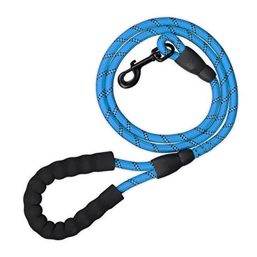 Relaxdays Hundeleine reflektierend, 150 cm, gepolsterte Schlaufe, Leine kleine & große Hunde, bis 50 kg, Nylon, blau Relaxdays Hundeleine reflektierend, 150 cm, gepolsterte Schlaufe, Leine kleine & große Hunde, bis 50 kg, Nylon, blau von Relaxdays