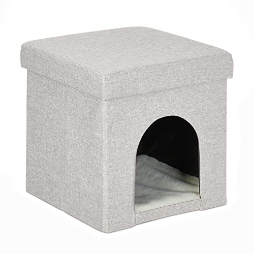 Relaxdays Katzenhöhle, Rückzugsort für Katzen und kleine Hunde, Indoor Tierversteck, H x B x T: 38,5 x 37 x 37 cm, beige Relaxdays Katzenhöhle, Rückzugsort für Katzen und kleine Hunde, Indoor Tierversteck, H x B x T: 38,5 x 37 x 37 cm, beige von Relaxdays