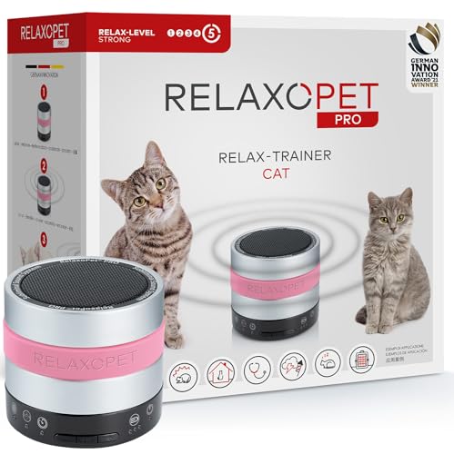 RelaxoPet Pro, Tierentspannungs-Trainer, Beruhigung für Katzen, hochfrequente Klangwelten zur Entspannung, TÜV Zertifiziert, Bekannt aus 'Die Höhle der Löwen' von RelaxoPet