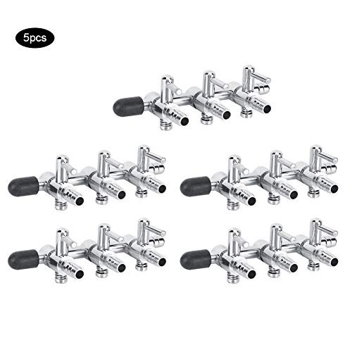 5PCS Stainless Steel Aquarium Flow Control Valve | Fish Tank Pump Regulator for 4mm / 6mm Pipes | Oxidation - Proof Flow Valve for Freshwater/Saltwater Aquariums (3 Head) von Reliant Jazzy