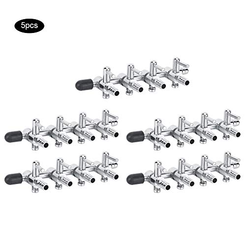 5PCS Stainless Steel Aquarium Flow Control Valve | Fish Tank Pump Regulator for 4mm / 6mm Pipes | Oxidation - Proof Flow Valve for Freshwater/Saltwater Aquariums (4 Head) von Reliant Jazzy