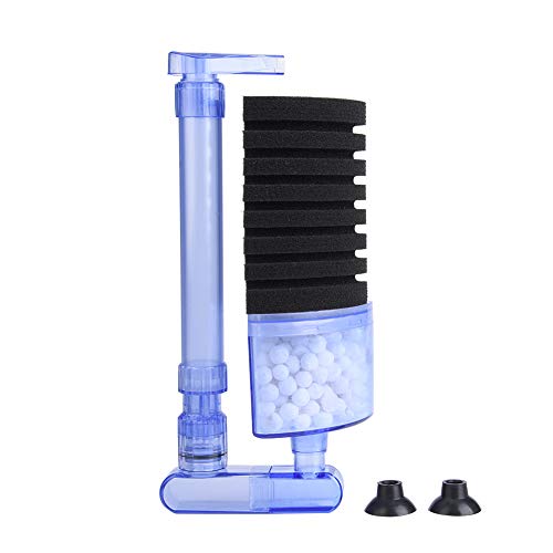 Aquarium Sponge System for Water Circulation | Biochemical Oxygen Unit for Compact Fish Enclosure / Small Warm Water Fish | Secure Earth - Friendly Sponge System with Fastening (XY-2883 (black)) von Reliant Jazzy