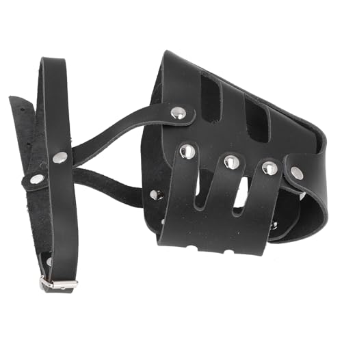 Dog Muzzle Bite Inhibitor Chewing Guard | Breathable Adjustable Cage Mouth Cover for Training/Barking Control | Reinforced Faux Leather Design for Small Medium Large Dogs Dog Muzzle Bite Inhibitor Chewing Guard | Breathable Adjustable Cage Mouth Cover for Training/Barking Control | Reinforced Faux Leather Design for Small Medium Large Dogs von Reliant Jazzy