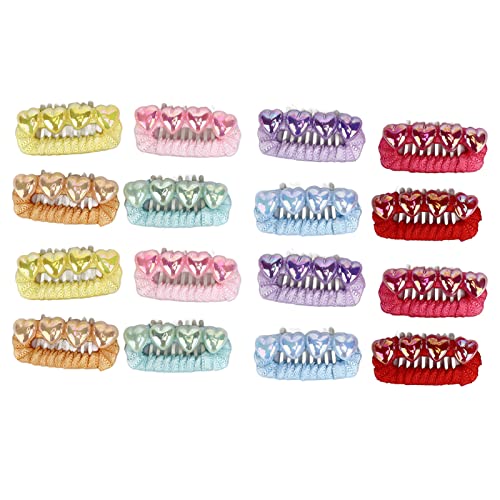 Reliant Jazzy 16pcs Pet Hair Clips | Secure Grip Dog Hair Barrettes for Small Dogs/Cats/Horses | Mixed Colors Grooming Accessories | Cute Fashionable Styling von Reliant Jazzy