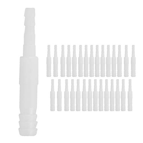 Reliant Jazzy Aquarium Valve Connector Kit | 30PCS 8 / 4MM Straight/L - Shape / 3 - Way Plastic Tube Fittings | Secure Fish Tank Accessories for Gas & Water Pipes (4/8mm Direct Connection) von Reliant Jazzy