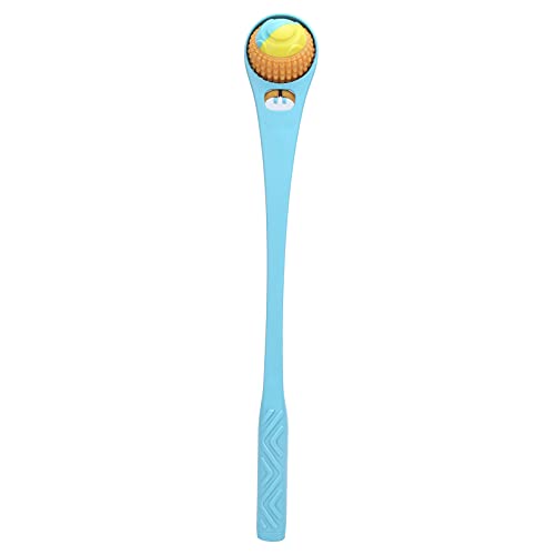 Reliant Jazzy Dog Ball Throwing Stick | Interactive Throwing Toy for Outdoor Walking/Training | Extended Handle & Curved Shaft Design | Sturdy PP Material, 19.1in (Lake Blue) von Reliant Jazzy