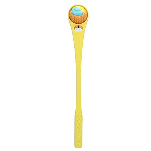 Reliant Jazzy Dog Ball Throwing Stick | Interactive Throwing Toy for Outdoor Walking/Training | Extended Handle & Curved Shaft Design | Sturdy PP Material, 19.1in (Yellow) von Reliant Jazzy