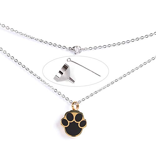 Reliant Jazzy Pet Memorial Necklace | Dog Footprint Urn Pendant for Ashes | Sturdy Steel Cremation Jewelry | Includes Funnel Fill Kit/Keepsake Box Reliant Jazzy Pet Memorial Necklace | Dog Footprint Urn Pendant for Ashes | Sturdy Steel Cremation Jewelry | Includes Funnel Fill Kit/Keepsake Box von Reliant Jazzy
