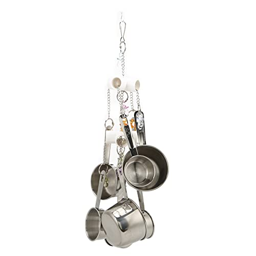 Reliant Jazzy Stainless Steel Bird Pot Toy | 8 - Cup Colorful Parrot Chewing & Climbing Toy for Parakeets/Cockatiels | Bite - Sturdy Chain with Hanging Hook Reliant Jazzy Stainless Steel Bird Pot Toy | 8 - Cup Colorful Parrot Chewing & Climbing Toy for Parakeets/Cockatiels | Bite - Sturdy Chain with Hanging Hook von Reliant Jazzy