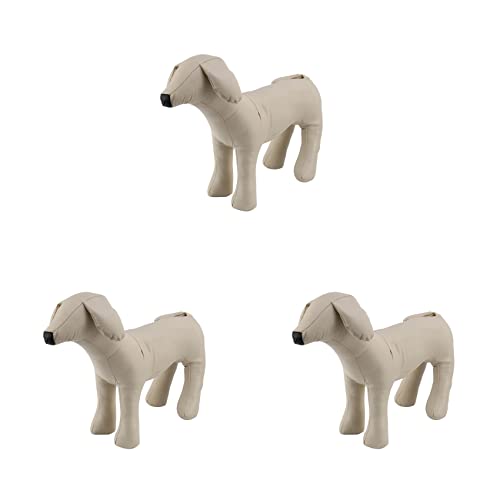 Remingtape 3X Leder Hund Schaufensterpuppen Stehend Stellung Hund Modelle Spielzeug Haustier Tier Geschaeft Schaufensterpuppe M von Remingtape