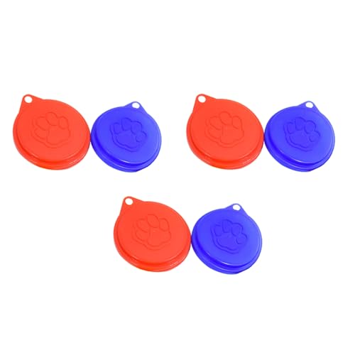 Remingtape 6 Stuecke Wiederverwendbare Haustier Hunde Lebensmittel Abdeckungen mit Druck Frische Pet Dosen Kunststoff Deckel Kappen Zufaellige Farbe Remingtape 6 Stuecke Wiederverwendbare Haustier Hunde Lebensmittel Abdeckungen mit Druck Frische Pet Dosen Kunststoff Deckel Kappen Zufaellige Farbe von Remingtape