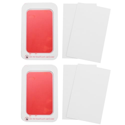 Remingtape Tintenset für Hundeabdrücke, Baby-Handabdruck und Fußabdruck, Sicherer DIY-Hand- und Fußabdruck, Leicht zu Reinigen, Haustier-Souvenir, Langlebig, Rot von Remingtape