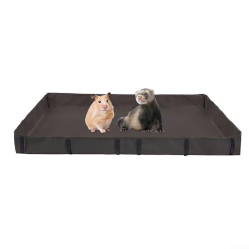 Meerschweinchen-Käfig-Auskleidung, wasserdicht, für kleine Haustiere, Leinen, herausnehmbar, waschbar, Chinchilla-Bettwäsche für mehrere Käfiggrößen (105 x 69 x 11 cm) von RemixAst