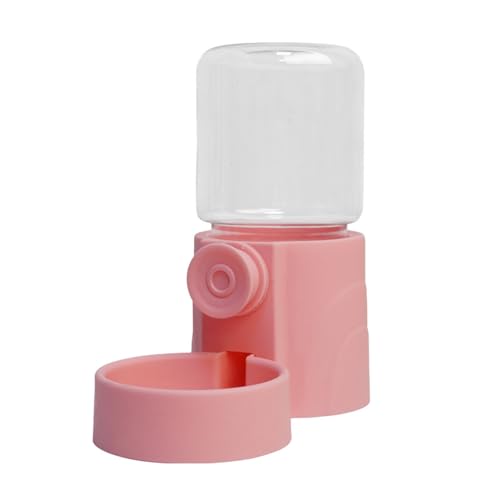 Remorui Kaninchen Futternapf Wasserflasche Platzsparende Pet Feeder mit abnehmbaren Teilen Hängen Automatischer Spender Bunny Katze Frettchen Einfach zu Rosa 2 von Remorui